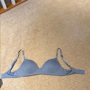 Victoria's Secret Soft Blue Sports Bra with Adjustable Straps